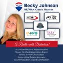 Becky Johnson-Realtor, ABR, CPE, e-Pro, MCNE, SRES