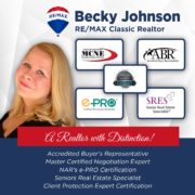 Becky Johnson-Realtor, ABR, CPE, e-Pro, MCNE, SRES